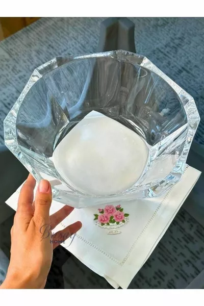 Серия Nude Reflection Стеклянная Хрустальная Сервировочная Чаша, Чаша для Подачи, Чаша для Сервировки, см