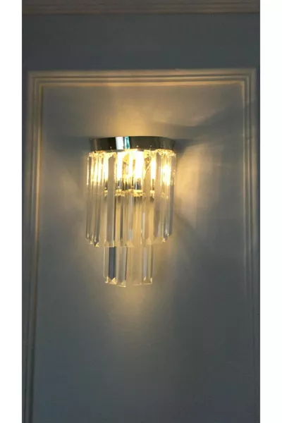 Batterij Decoratieve Luxe Wandlamp Zilver Model Decoratieve Touw LED Wandlamp