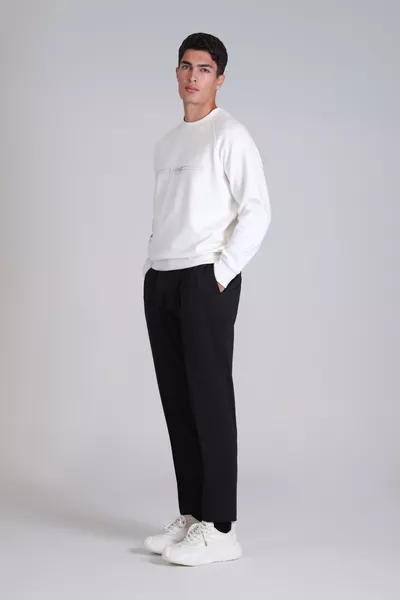 سويت شيرت رجالي سكوير أبيض مكسور