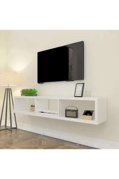 White Cm TV Unit TV Stand TV Shelf Wall Shelf Bookcase