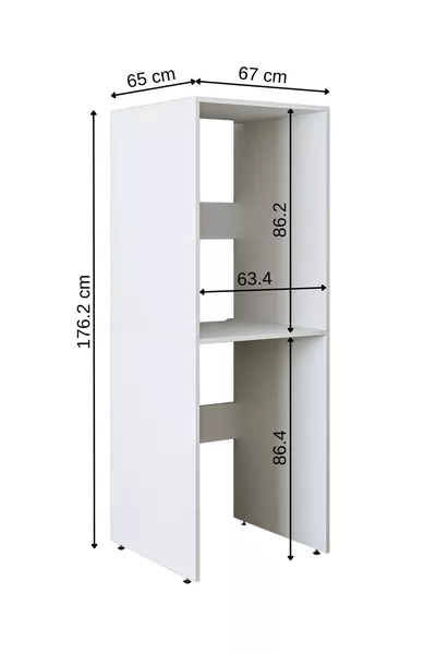 Badkamerkast voor wasmachine en droger