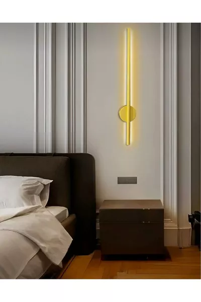 Moderne decoratieve aan/uit-knop op batterij Luxe design gouden LED-wandlamp cm Batterijen inbegrepen