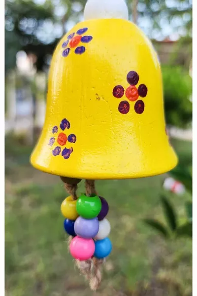 (3PCS) Wind Chime, Wall Decoration Products, Garden Balcony Ornament, Colorful Flower Pattern.