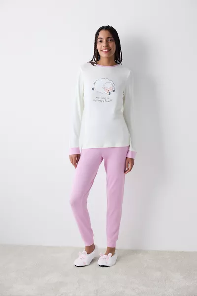 طقم بيجاما بنطلون ليلا لنوم القيلولة