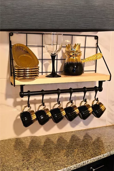 Wall Shelf Metal Wall Shelf Modern Hanger and Hook