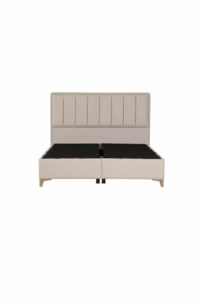 Gold Therapy Storage Bed Headboard Set Beige (BED NOT INCLUDED)
