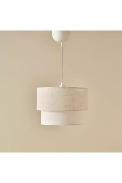 Pastel Pendant Chandelier Speckled White - White (cm)