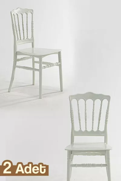 Chaise de cuisine Miray 2 pièces - blanche