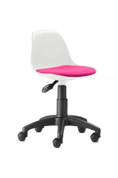 Бял Плас. Розова тъкан Детско столче Възраст