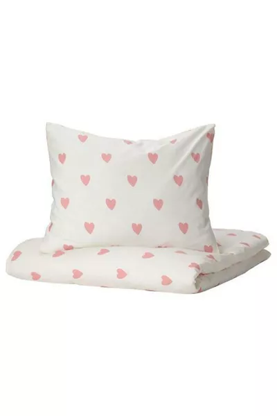 Children's Duvet Set Single Heart / cm MeridyenDukkan Girl