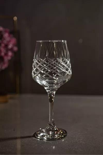 طقم مياه زجاجي مقطوع بالكريستال مع قضبان مربعة شخصية