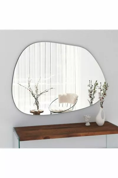 Luna Asymmetric Frameless Mirror Wall Mirror Console Mirror