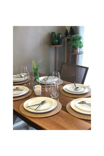 American Service, Jut Patroon Digitale Print Placemat (6 Stuks)