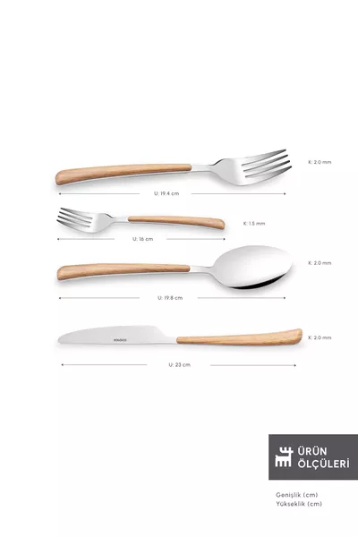 Set di posate Melia Platin da 6 persone