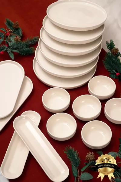 Rüya  Parça 6 Kişilik Porselen Kahvaltı Takımı