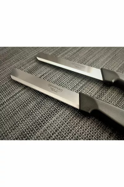 Micro Vegetable Chopping Knife 2-Pack Black