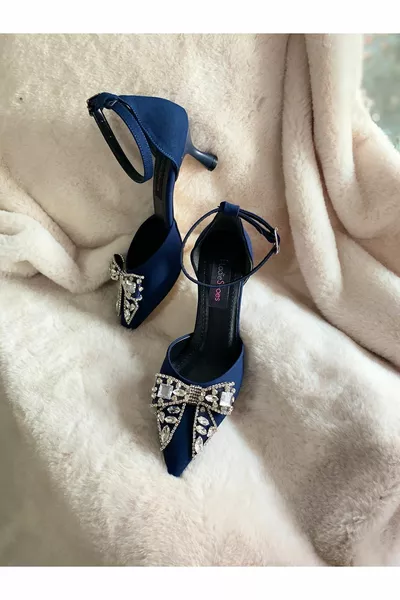 أحذية سهرة قصيرة الكعب