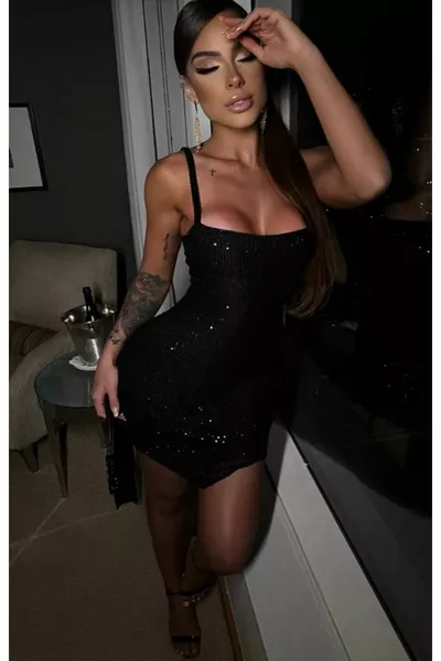 MINI ABITO CON PAILLETTES