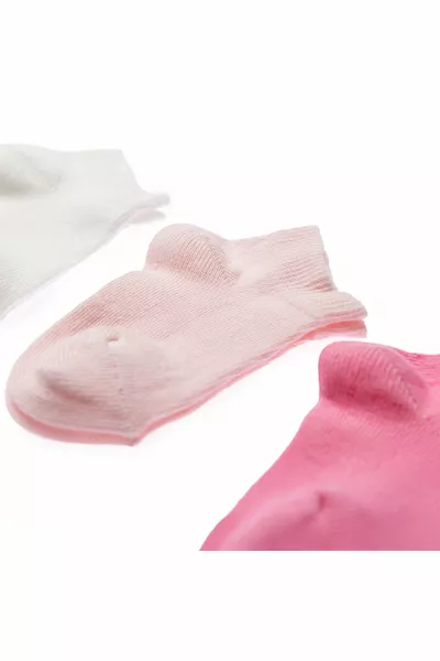 HelloBaby جوارب كاحل للبنات، مجموعة من 3 قطع للرضع