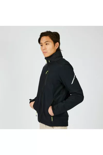 سترة رجالية سوفت شيل - أسود - Sailin 