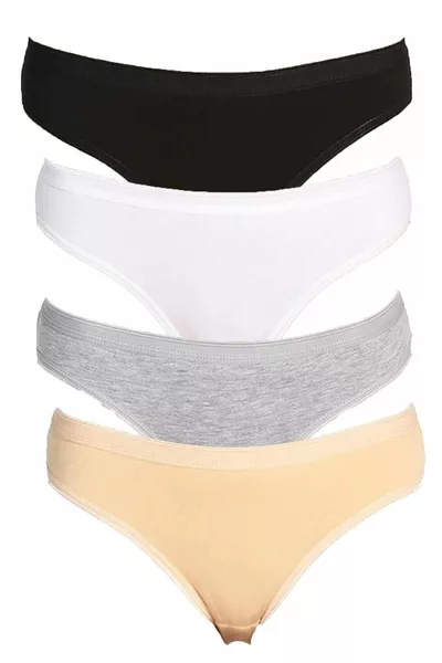 Lot de 6 culottes bikini pour femmes  % coton