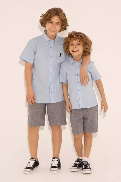 Boys' Navy Woven Shorts 