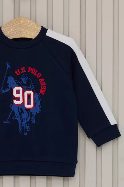 Комплект для мальчика U.S. Polo Assn темно-синего цвета