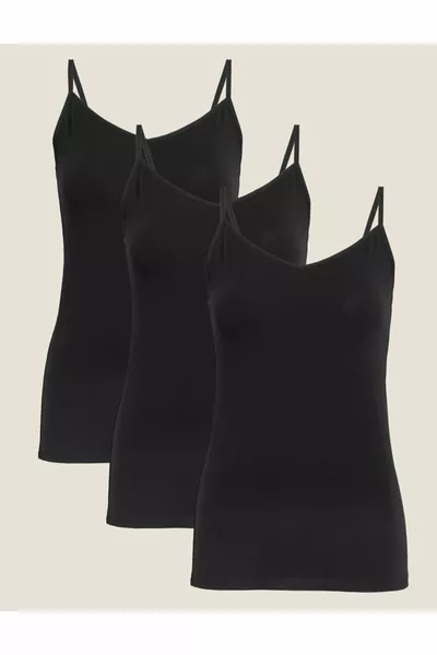 3-teiliges Trägershirt-Set