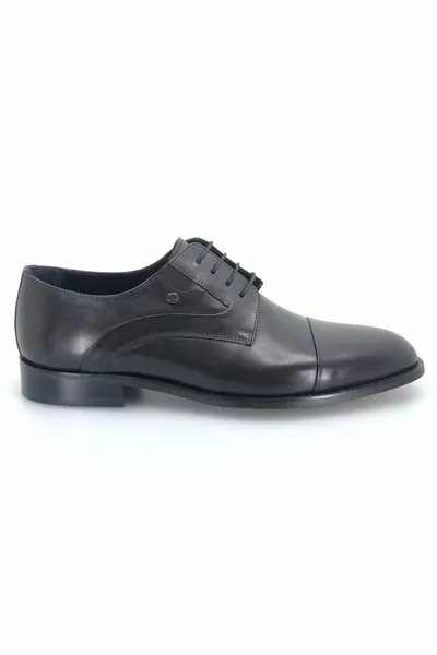 Aronay Lace-Up Jurdan Leather Heren Classic Schoenen Black-skin