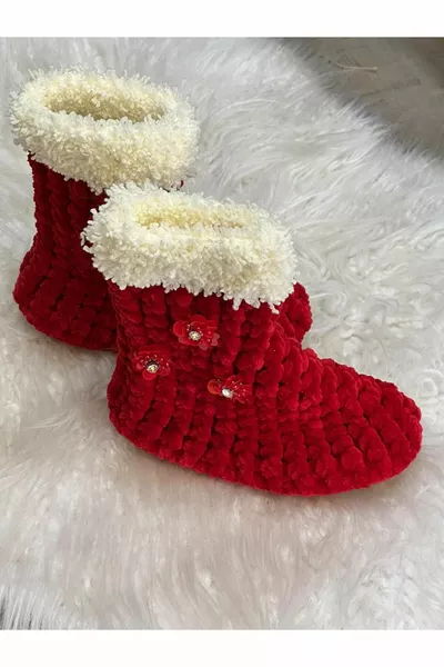 FLUWELEN VILTEN ZOOL POMPOM HOUSE BOOTS HOUSE SCHOENEN