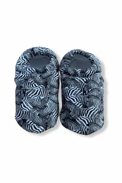 Бебешки ботуши с шарка на зебра