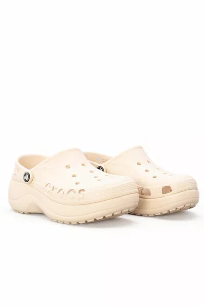 Baya Plateau Clog Winter Weiß Damen Hausschuhe s