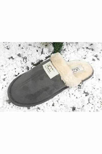 نعال منزل للجنسين مع الصوف داخل