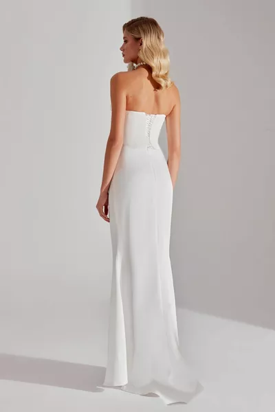 ROBE DE MARIÉE CORSET ET JUPE BLANCHE DAPHNÉ