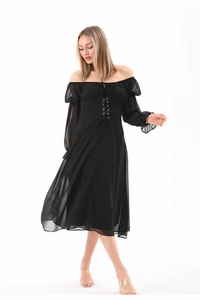 فستان الشيفون العيينة