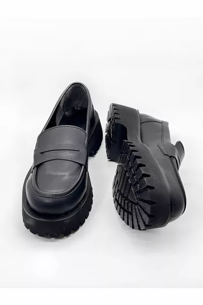 Mocassins Femme Mocassins Semelle Casual Chaussures Noir