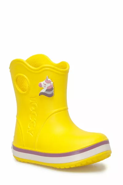 TOG P 3PR أحذية المطر الصفراء للفتيات