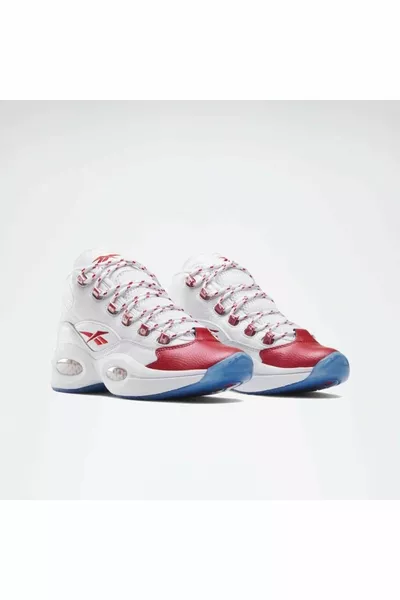 السؤال منتصف حذاء كرة السلة الأبيض للرجال