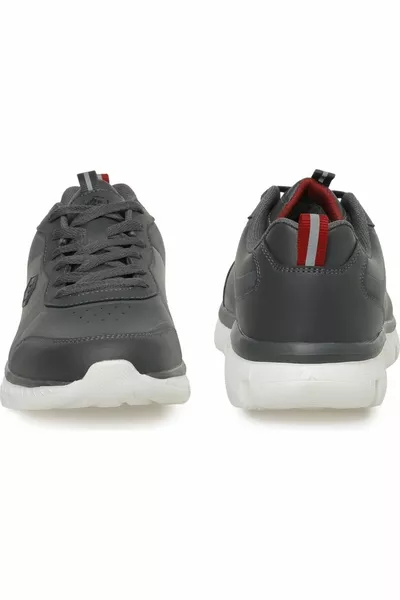 ألبرت 2pr الجلد الرمادي الداكن الرجال أحذية مريحة