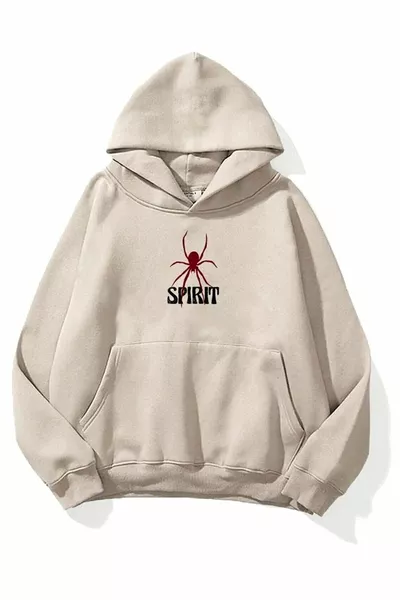 قميص من النوع الثقيل مطبوع كبير الحجم للجنسين