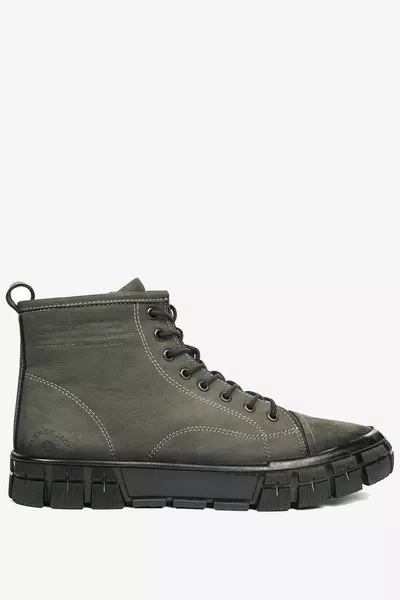 Sanoro Genuine Leather Grey Torje Outdoor Men's Boots