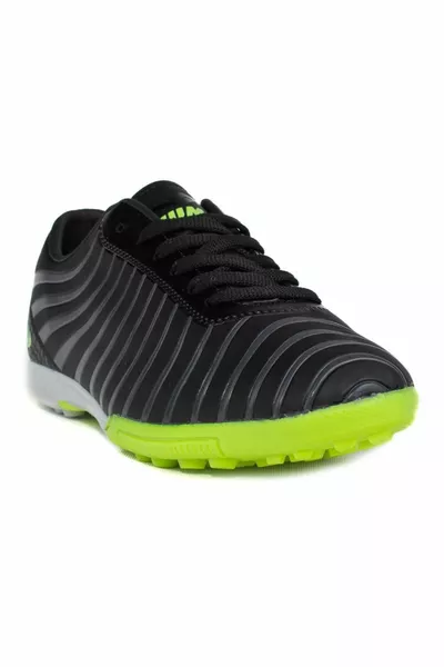  Black Green Astroturf Men's Football Shoes