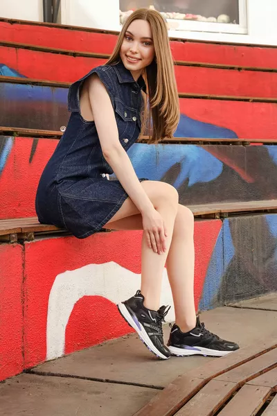  أسود - بنفسجي سنيكرز نسائي كاجوال