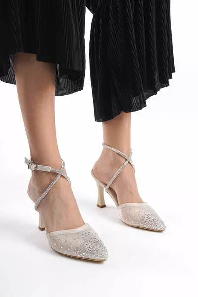 Rossa Ankle Wrap Skin Tull Stone Special Model Damen Heels