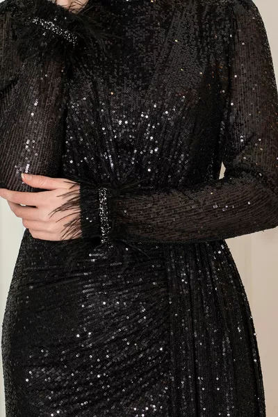 Zuhal Plus Size Hijab Evening Dresses