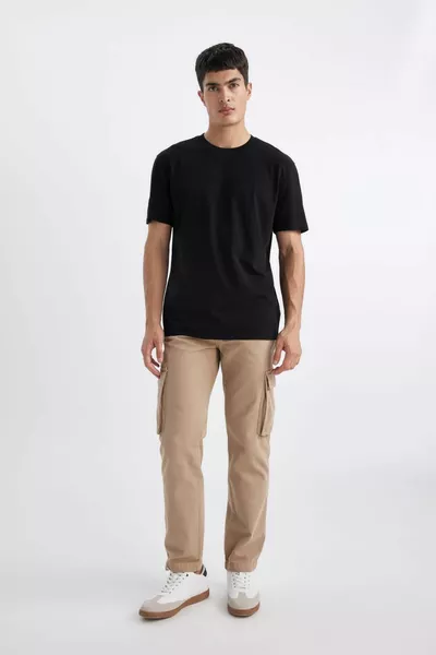 جديد عادي صالح طاقم الرقبة كم قصير  ٪ القطن الأساسية تي شيرت sp