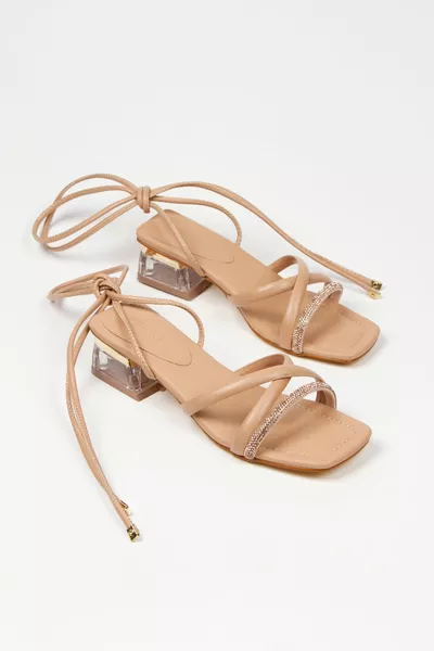 Scarpe da donna alla moda Traz 4cm con coulisse Fit confortevole trasparente