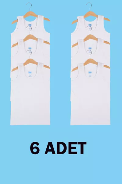 Boys' Tank Top % Cotton  of 6