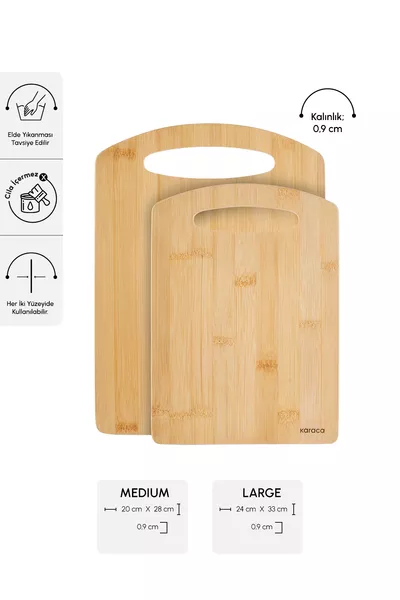 Stark 2'li Bambu Kesme Tahtası / Cm
