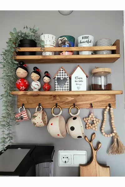 Coffee Corner 2-Piece Shelf Set Rack